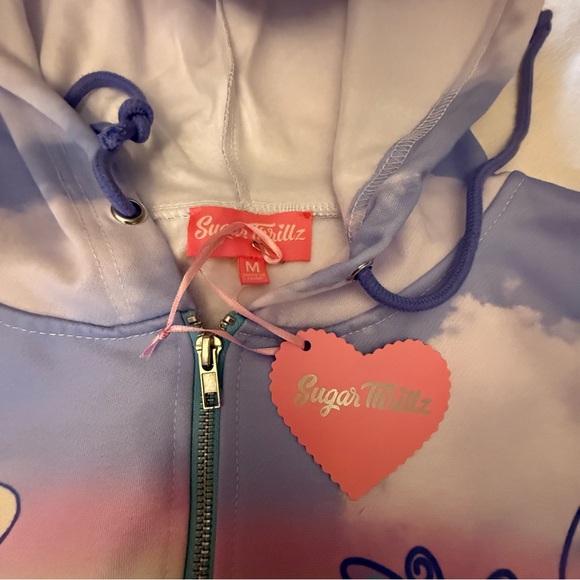 Sugar Thrillz Not So Funhouse Circus Hoodie Pastel Medium Dolls Kill Sh Show Cat - Picture 12 of 16